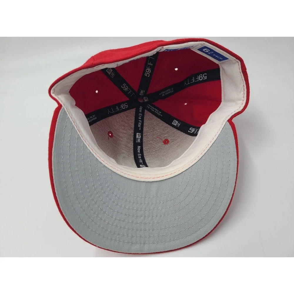 Vintage Washington Nationals‎ New Era 59Fifty Fitted 6 3/4 Hat Cap Wool MLB Red